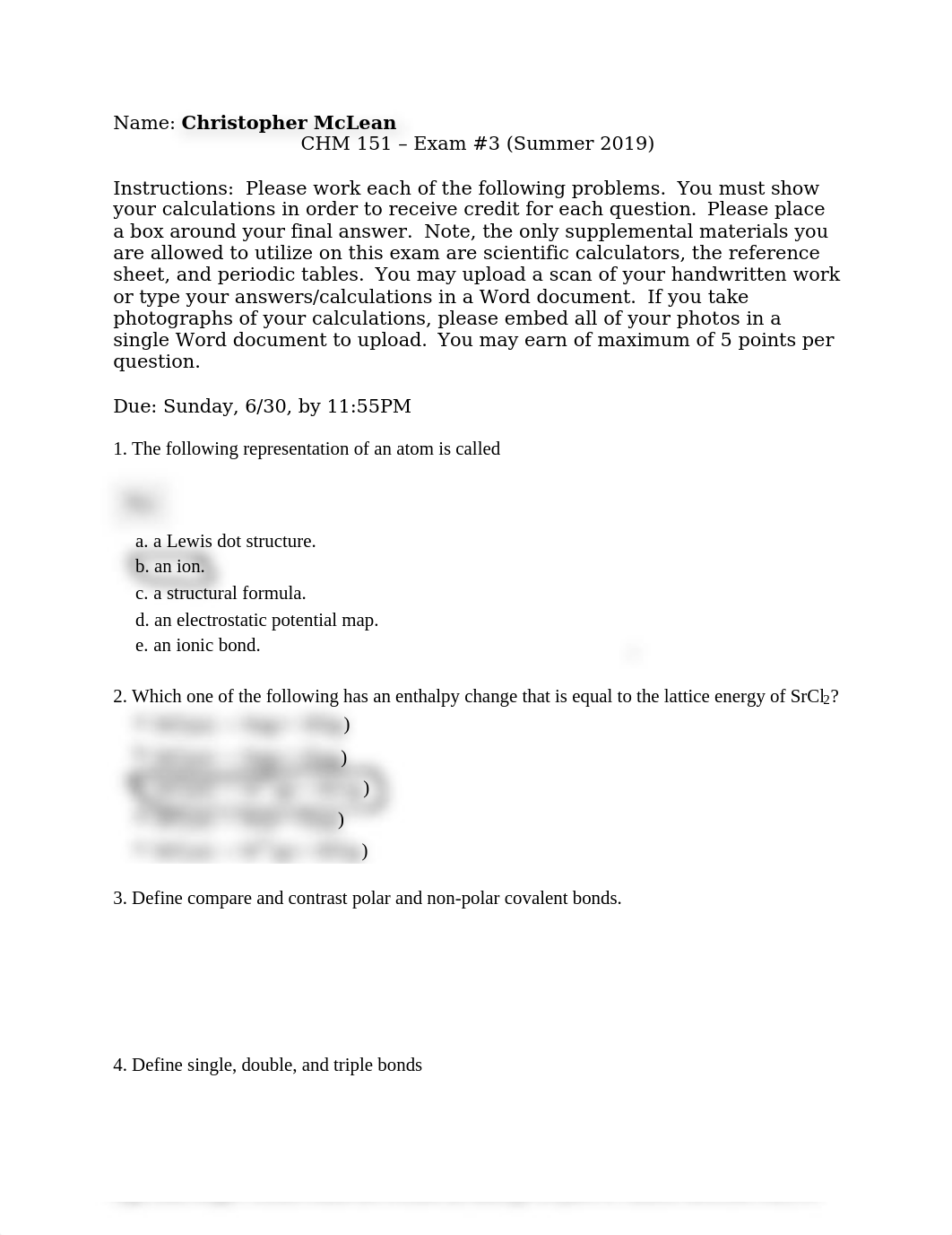 CHM 151_Exam 3_Christopher McLean.docx_d9akzwyx5ir_page1