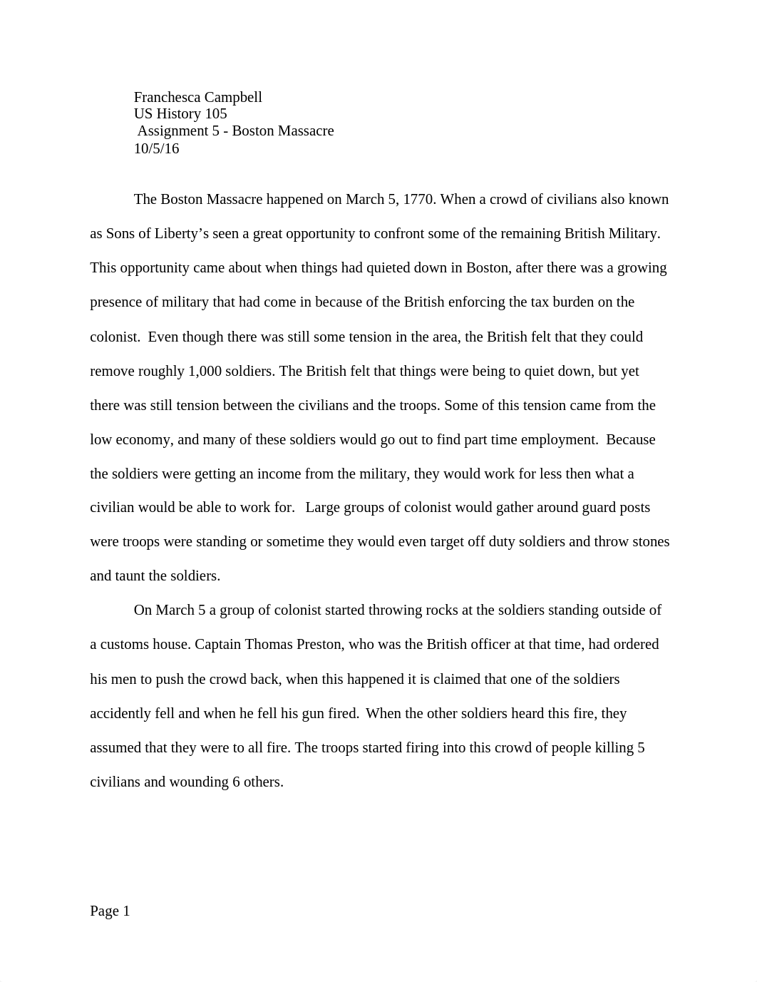 Assignment 5 - Boston Massacre Essay_d9b05p16agg_page1