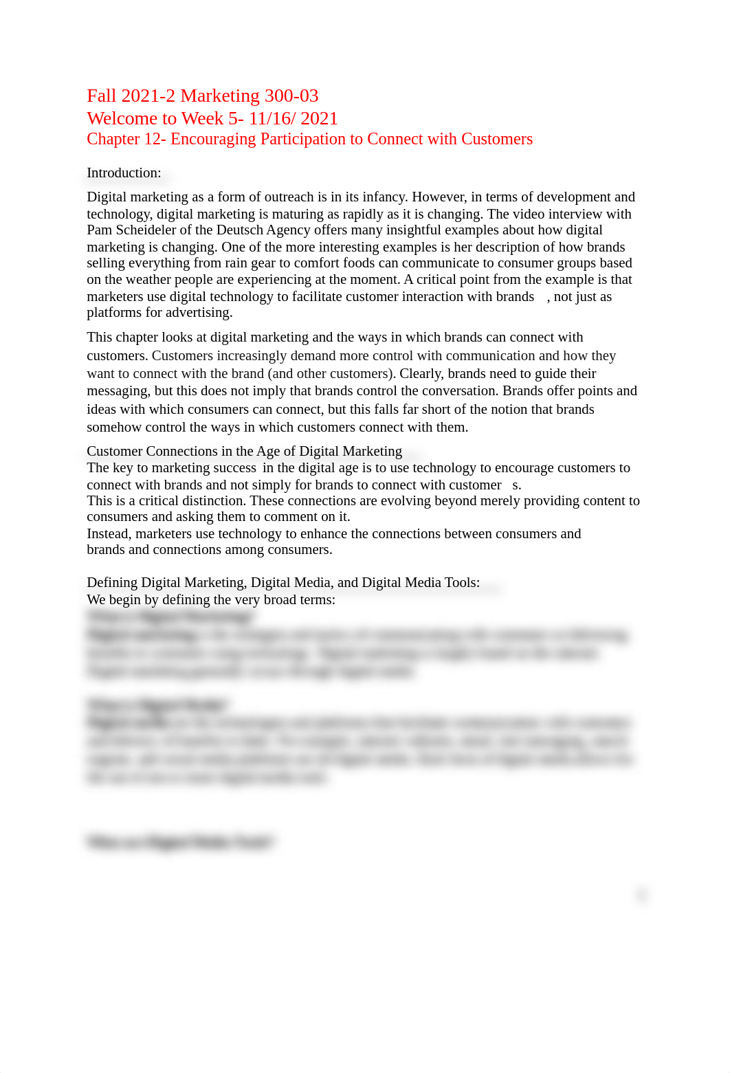 Fall 2021-2 -Week 5- Marketing 300-03-Chapter 12- Encouraging Participation to Connect with Customer_d9b8rqlwx5a_page1