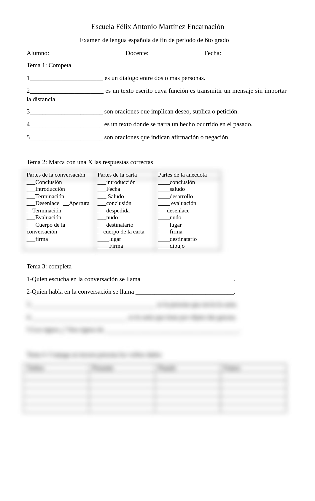 examen de sexto grado lengua española.docx_d9bab1upi4z_page1