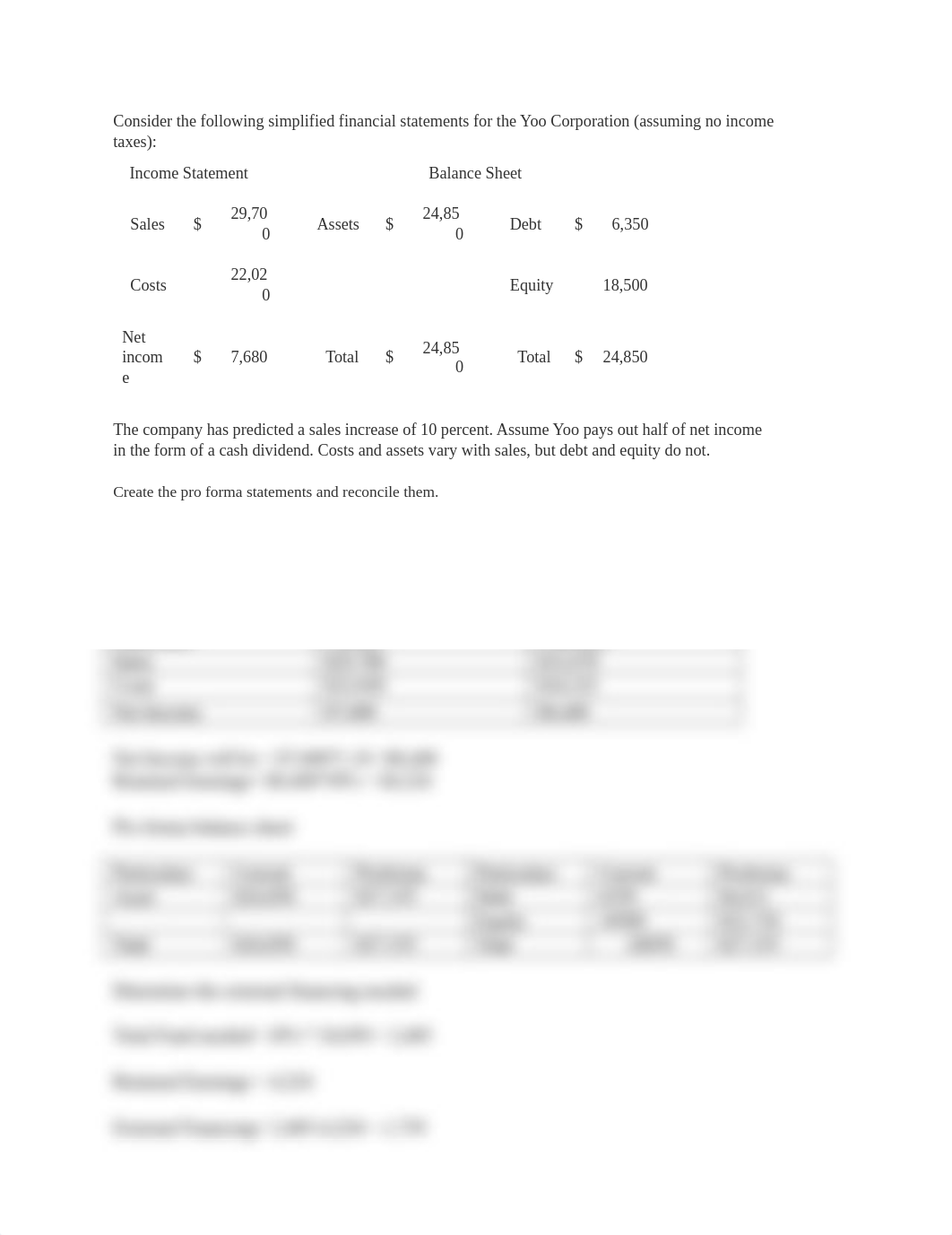 Consider the following simplified financial statements for the Yoo Corporation.docx_d9bftgapi0u_page1