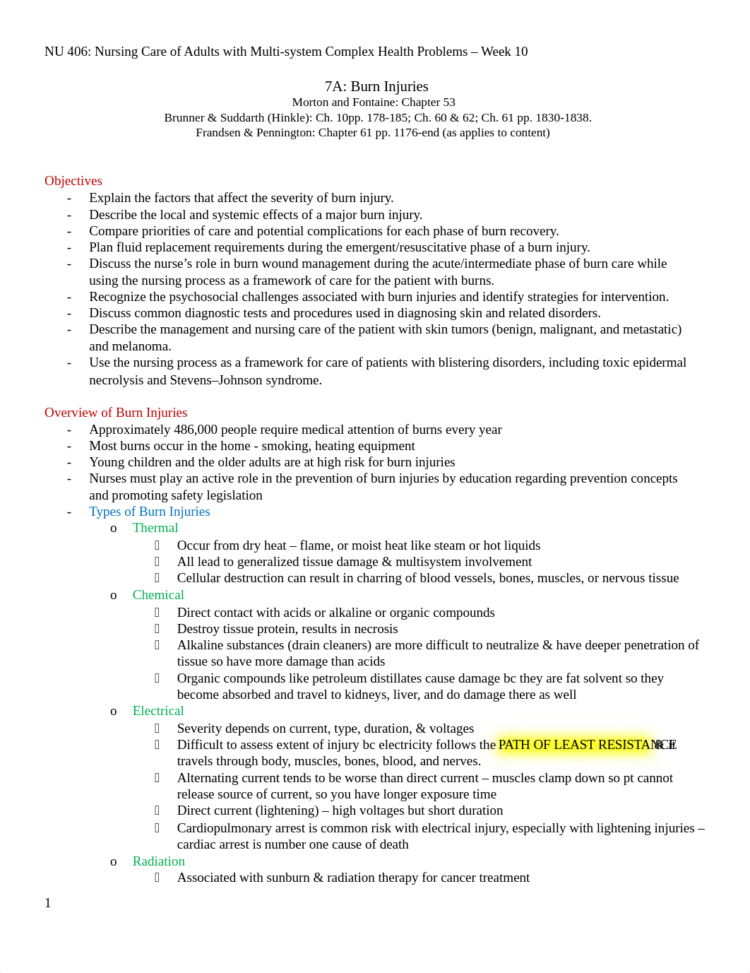 NU 406 WK 10 - 7A Integumentary Burn Injuries.docx_d9blge1qdac_page1