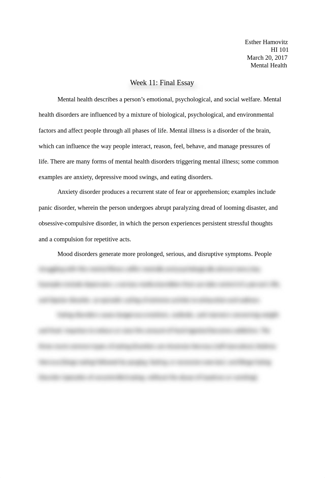 Week 11- Final Essay (Mental Health).docx_d9bsoao9d3q_page1