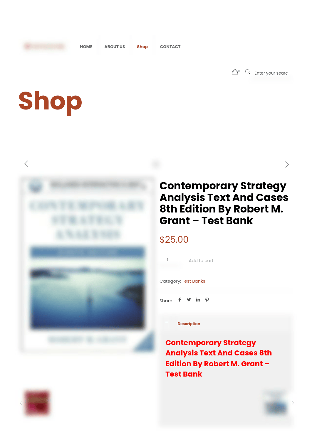 Contemporary Strategy Analysis Text And Cases 8th Edition By Robert M. Grant - Test Bank - Final Exa_d9by08nqrxn_page1