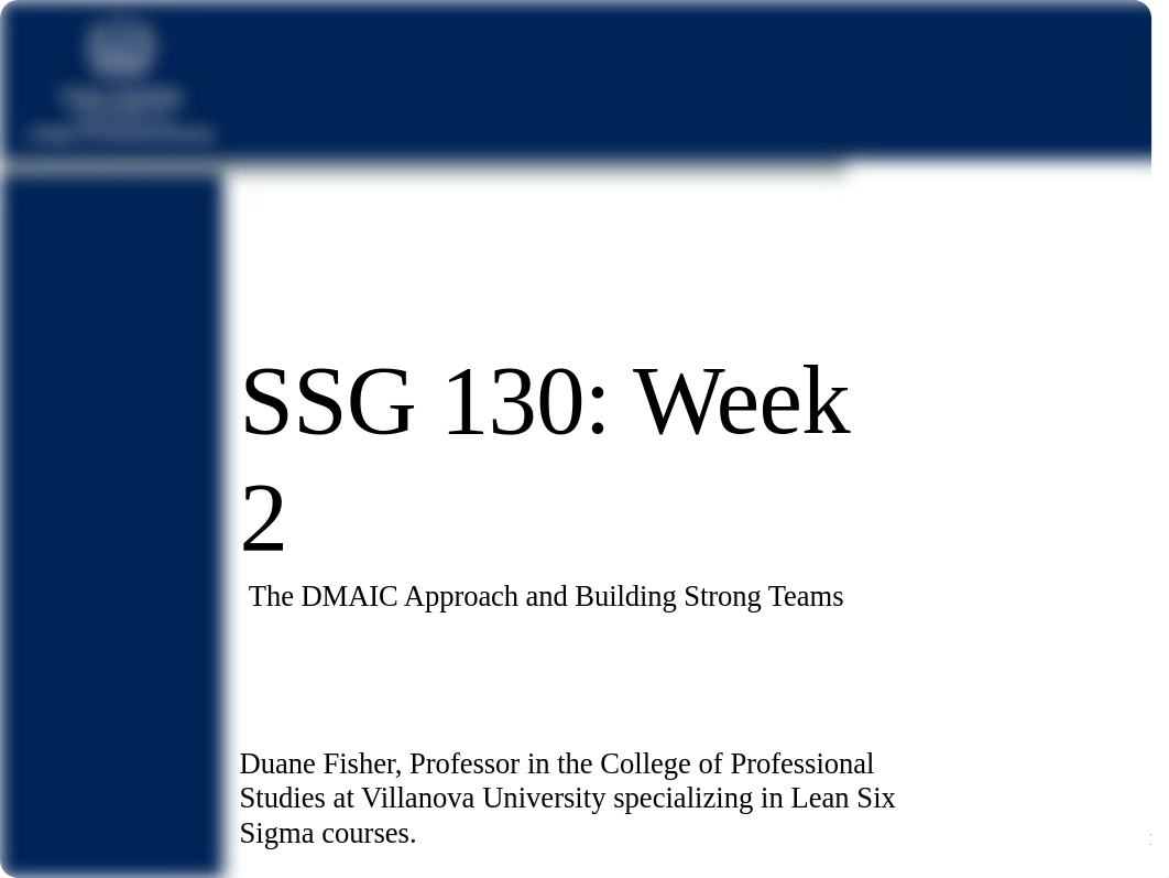 SSG 130  Lean Six Sigma Black Belt -Week 2.pptx_d9c05w4b1w1_page1