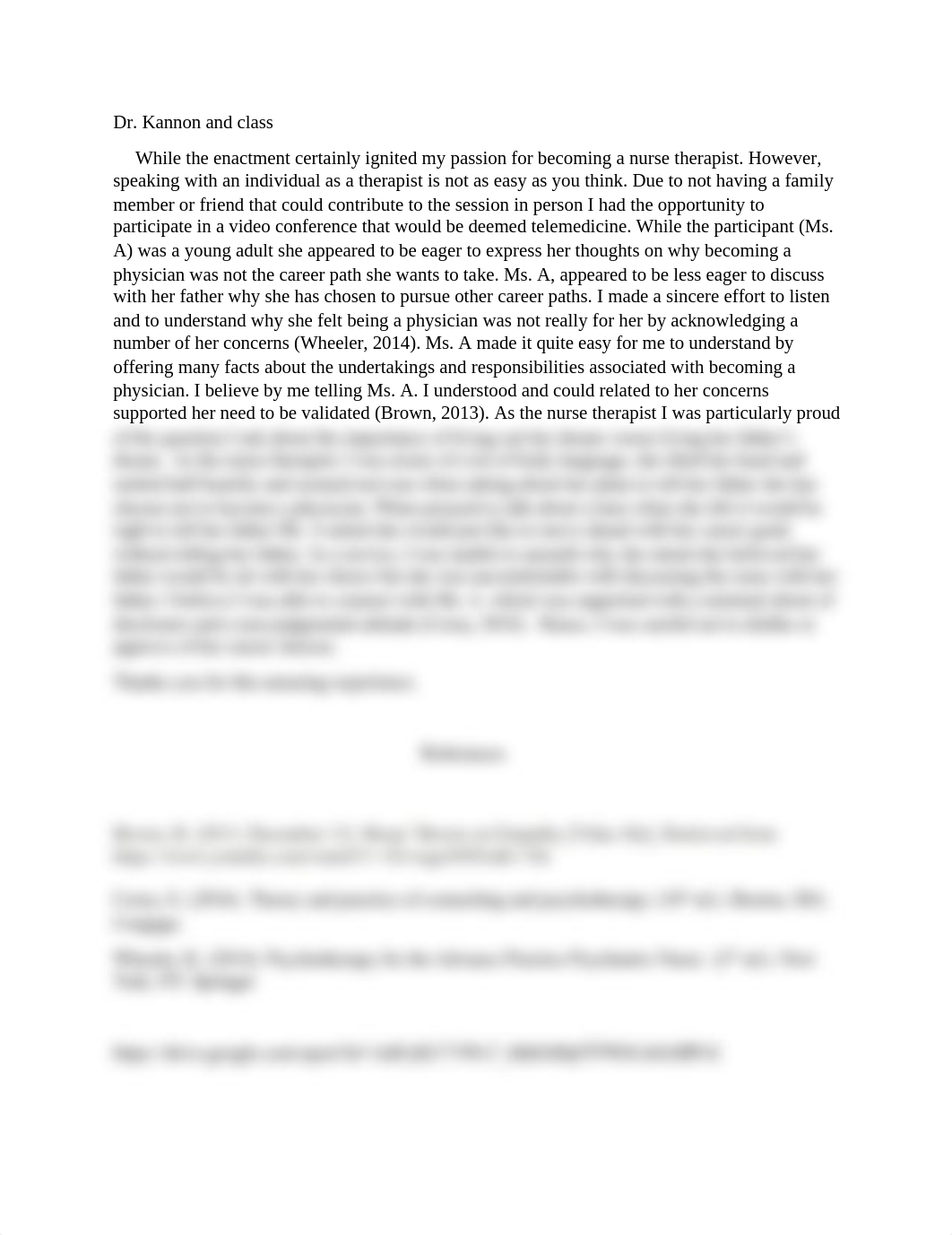 Regis College Therapy  Video _ Write Up  NU 641 Week 2.docx_d9ckrtd1hig_page1