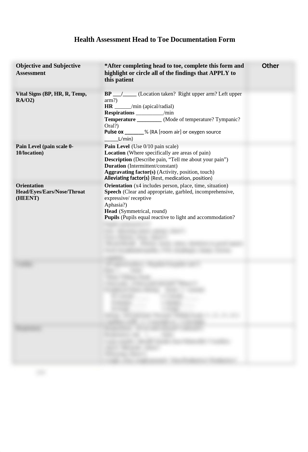 Health Assessment Head to Toe Documentation Test Out.docx_d9d1203nlof_page1