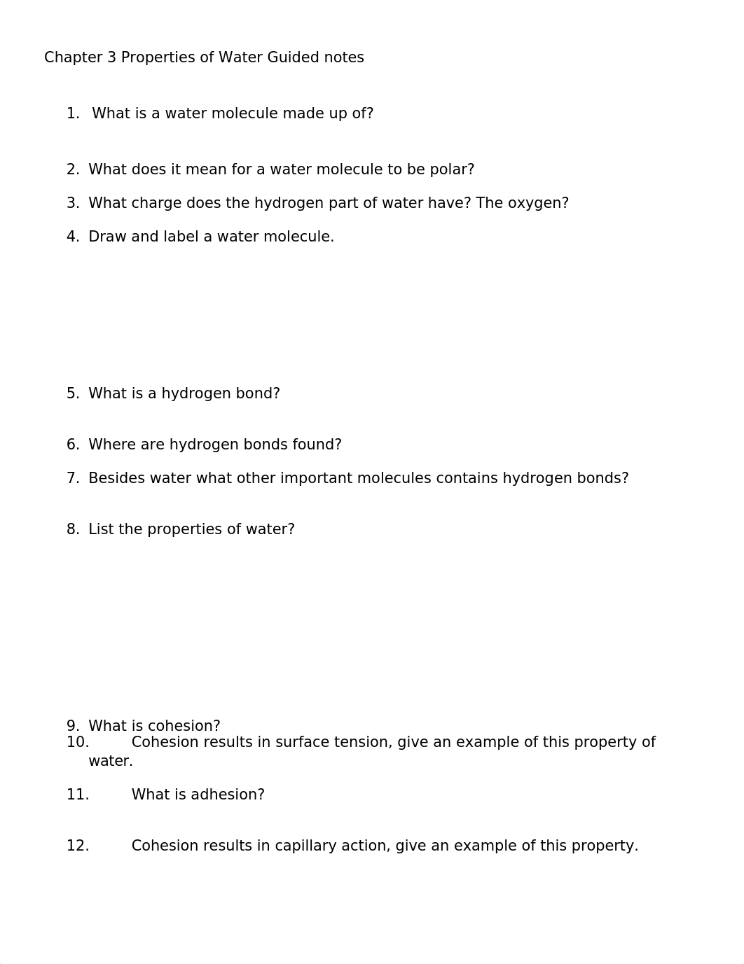 Chapter 3 Properties of Water Guided notes.docx_d9d3mbi3vw7_page1