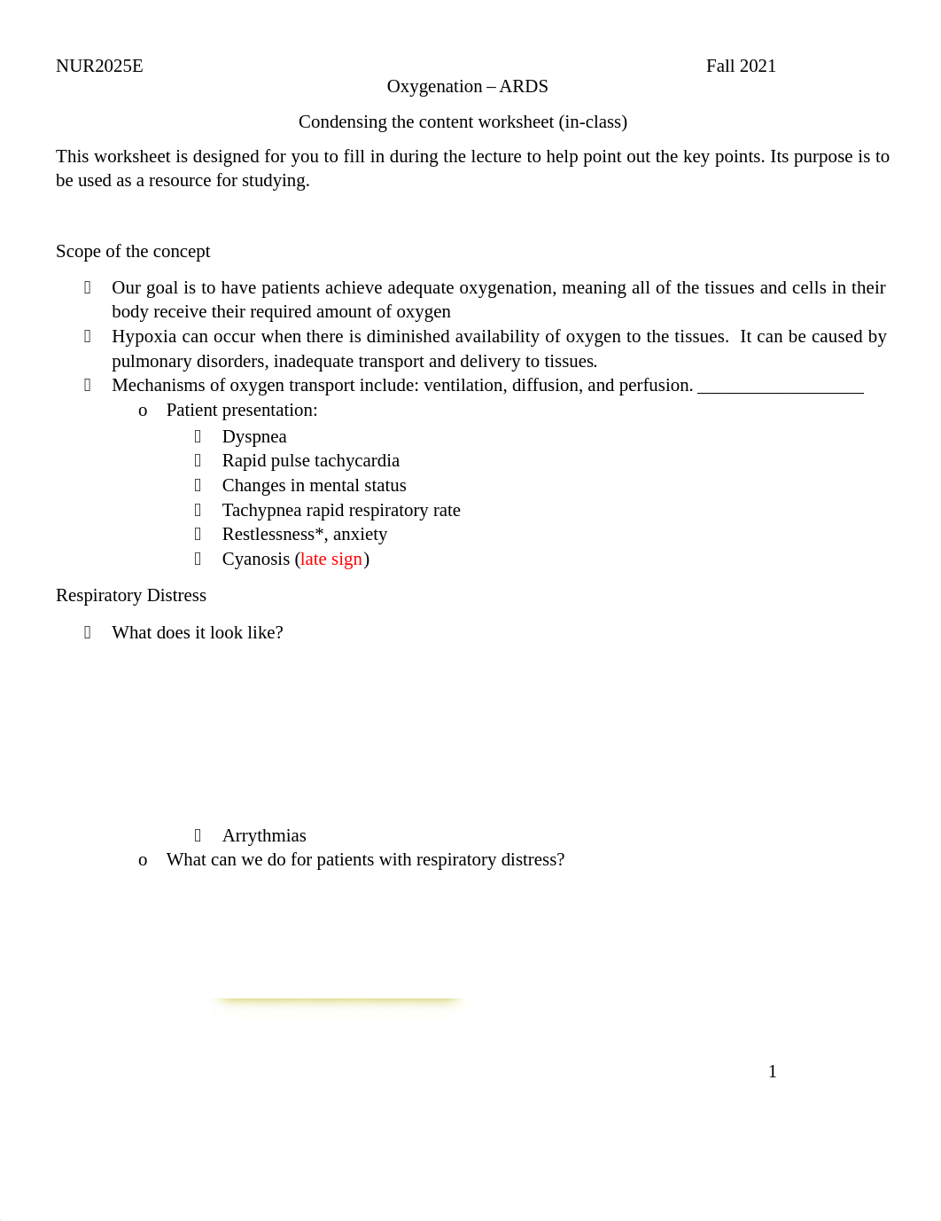 Condensing the Content - Oxygenation ARDS.docx_d9dbldoia07_page1