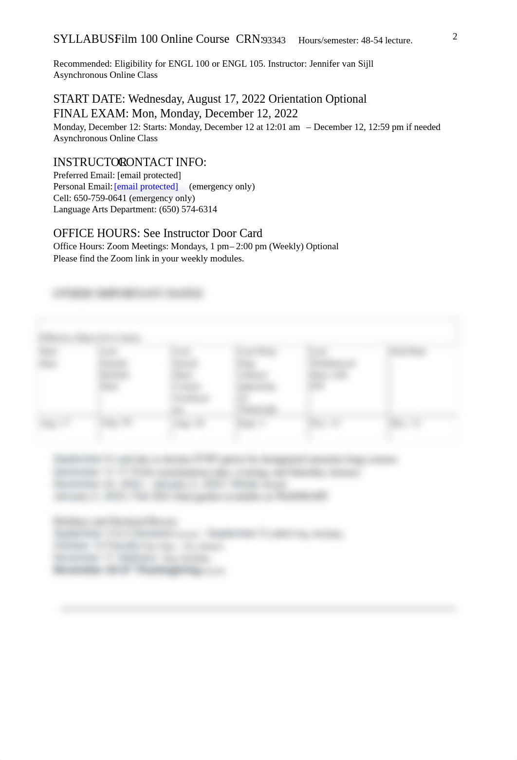 Syllabus - Film 100 Fall 2022 CRN 93343.pdf_d9de436pzdw_page2