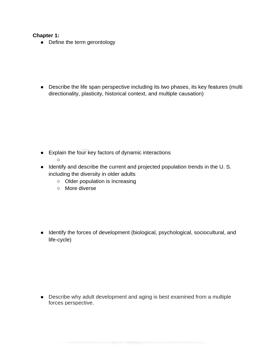 Adult Development & Aging Study Guide Exam #1_d9di7hnedfm_page1