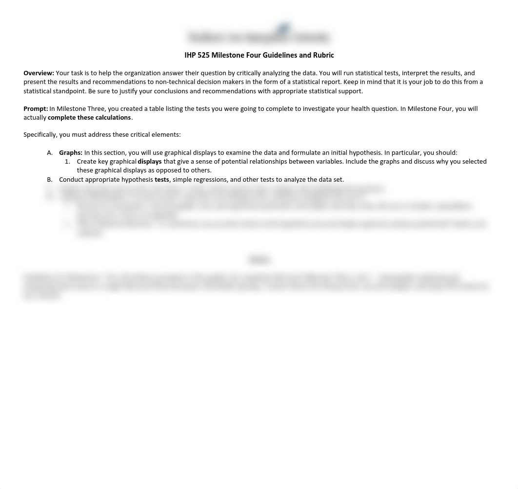 IHP 525 Milestone Four Guidelines and Rubric.pdf_d9dlp3vgubv_page1