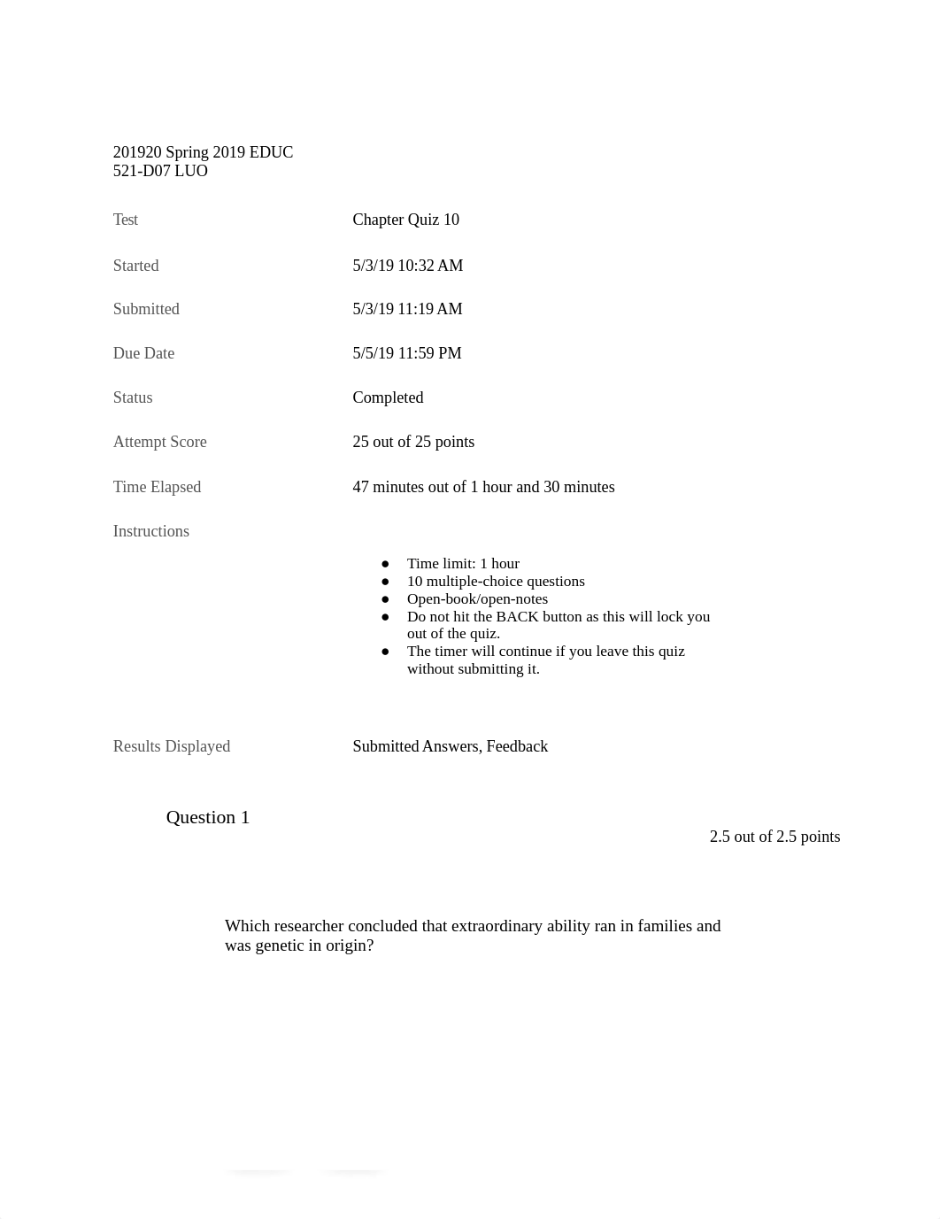 Chapter Quiz 10 educ 521_d9e1x74l0q2_page1