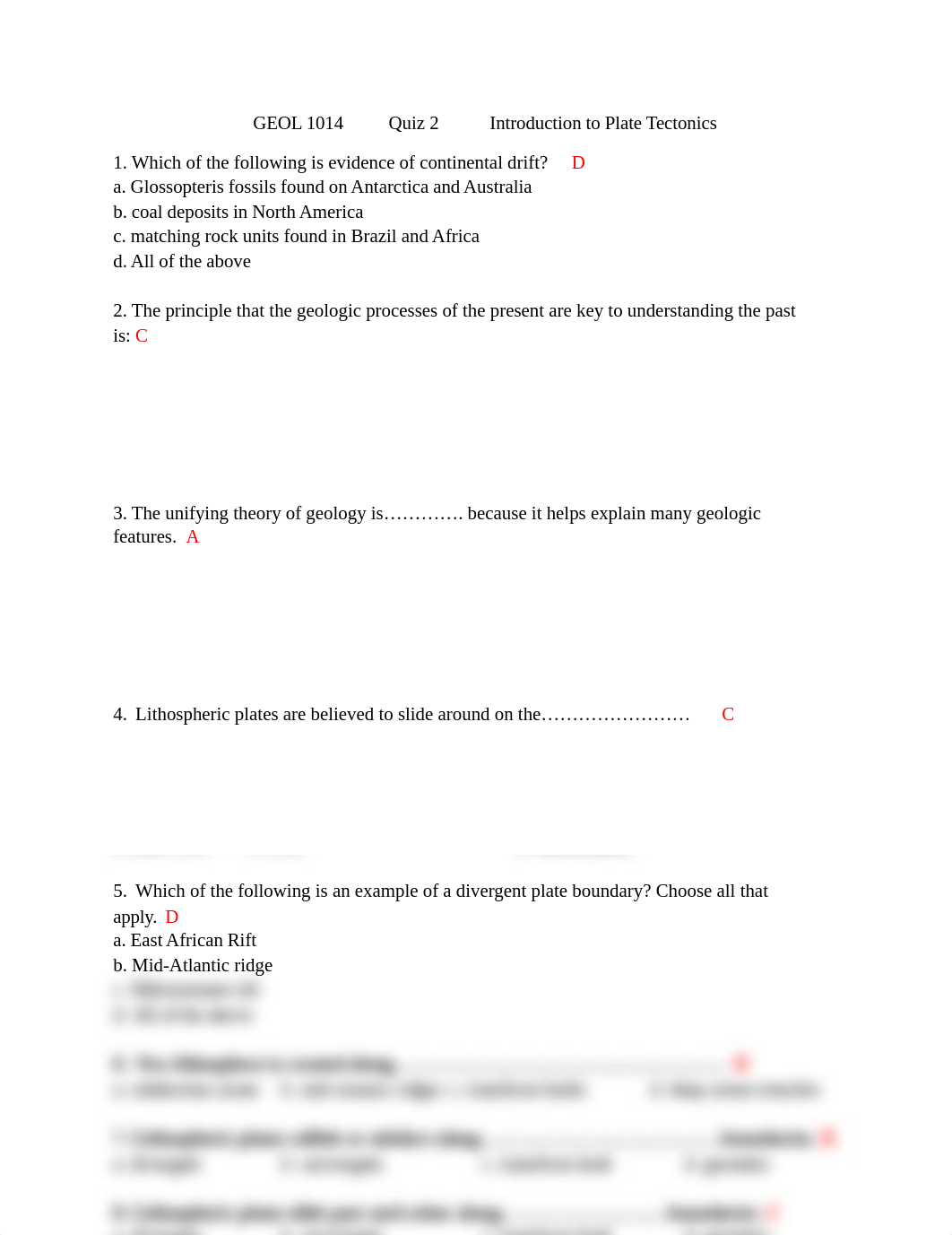 Quiz 2 Introduction Plate Tectonics.docx_d9e4oqcbvmz_page1