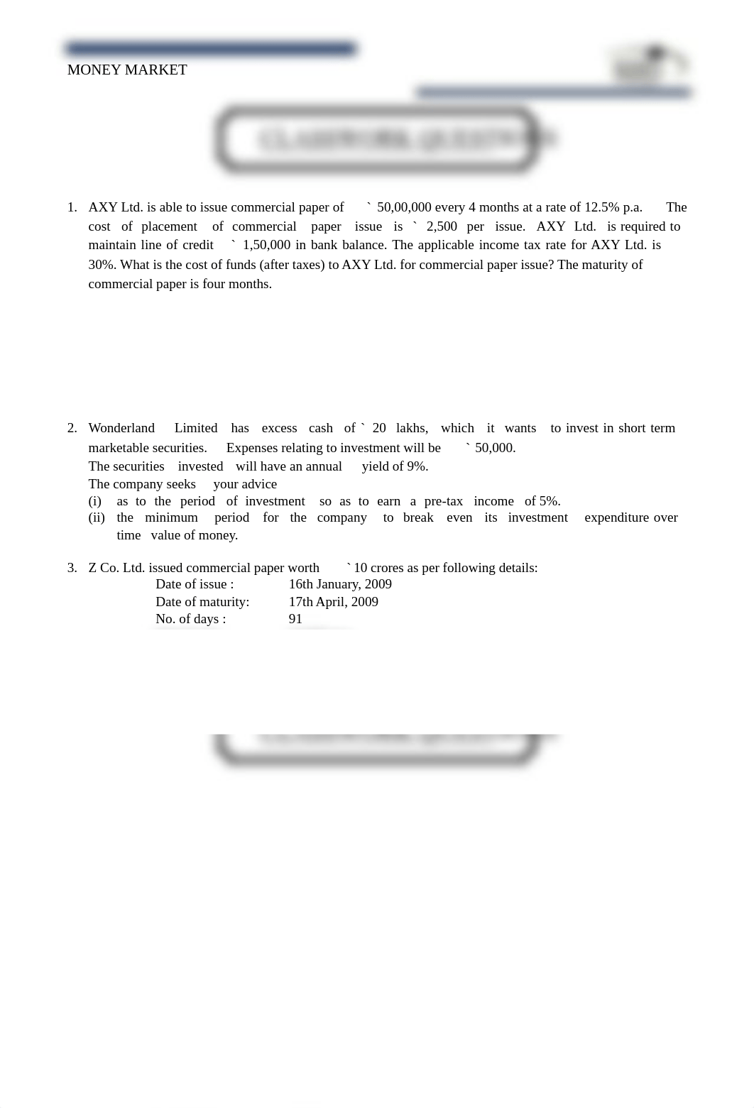 CA FINAL SFM MONEY MARKET.pdf_d9e4owcxj2i_page1