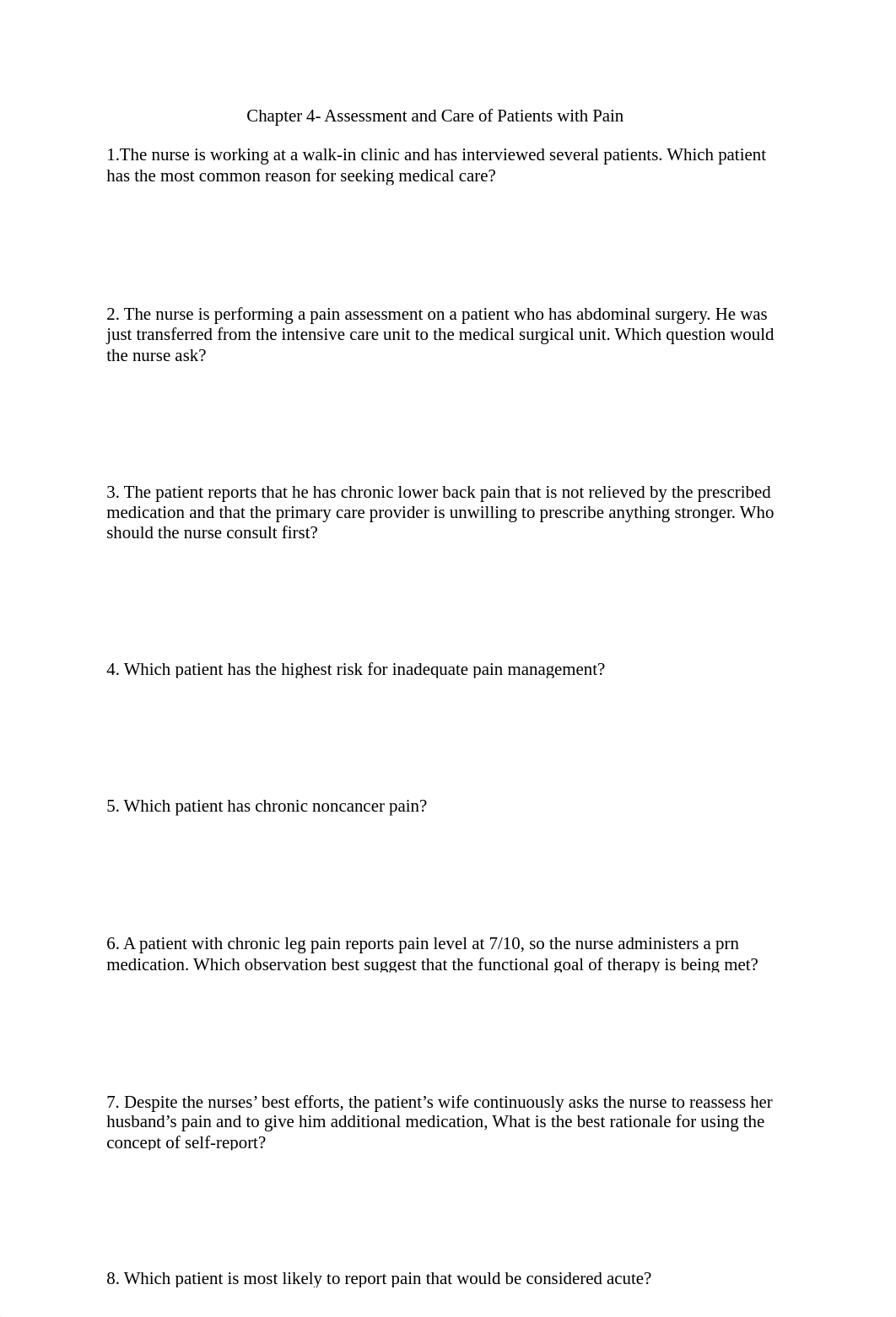 medsurge exam 2 study guide questions .docx_d9evonykmiu_page1