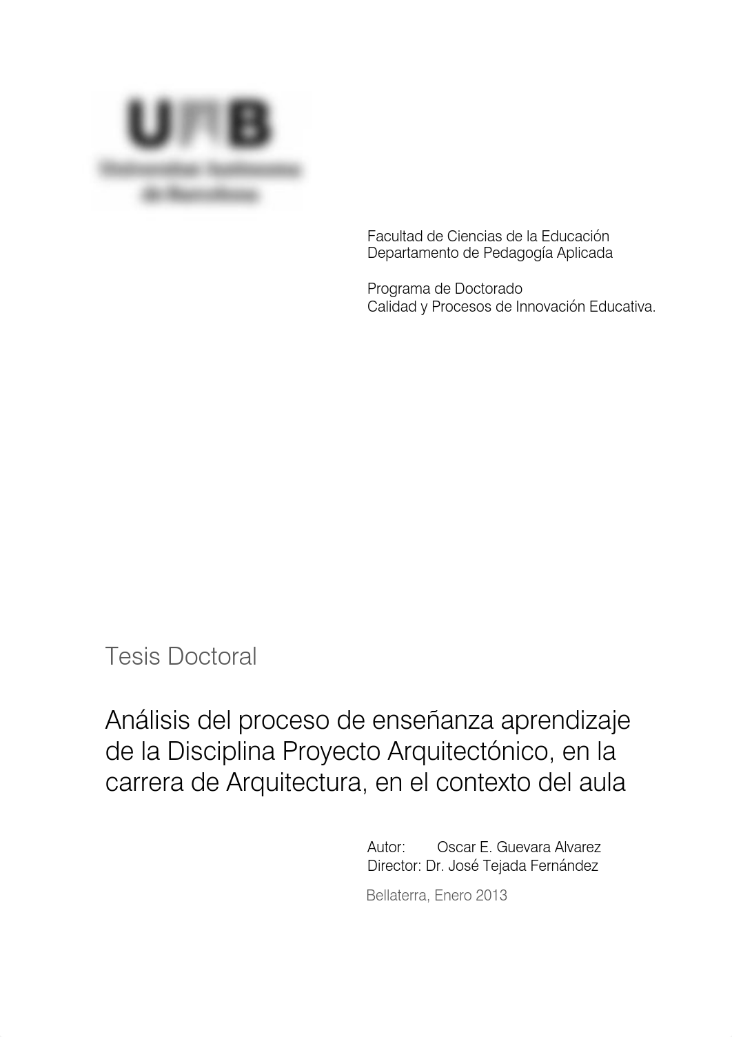 Análiss del proceso enseñanza aprendizaje de la Disciplina Proyecto Arquitectónico [Esta en la BD co_d9ewv3c4cs0_page1