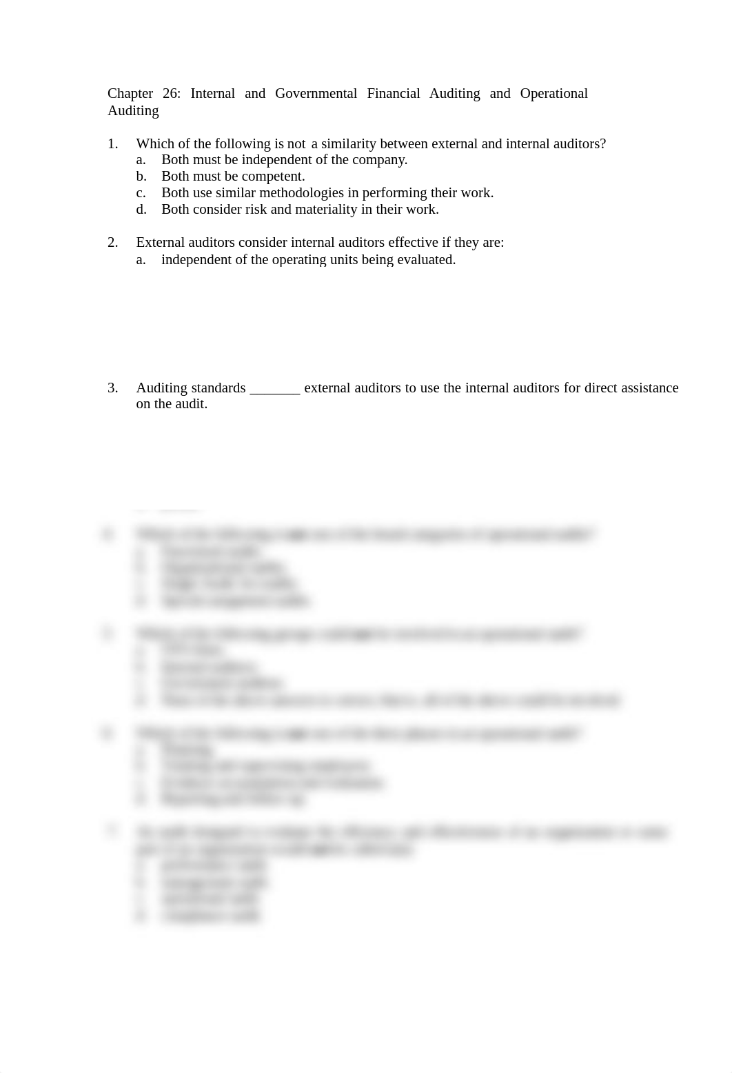 26 Internal, Governmental, Financial, and Operational audits quizzes.pdf_d9fg64s7dmq_page1