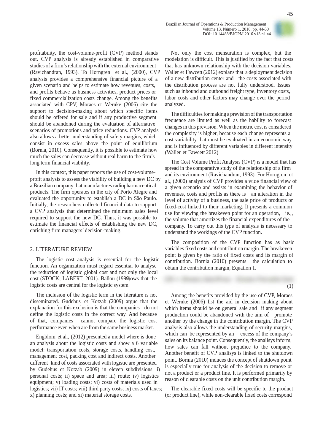 USING COST-VOLUME-PROFIT TO ANALYSE THE VIABILITY OF IMPLEMENTING A NEW DISTRIBUTION CENTER.pdf_d9fzxvy0zv1_page2