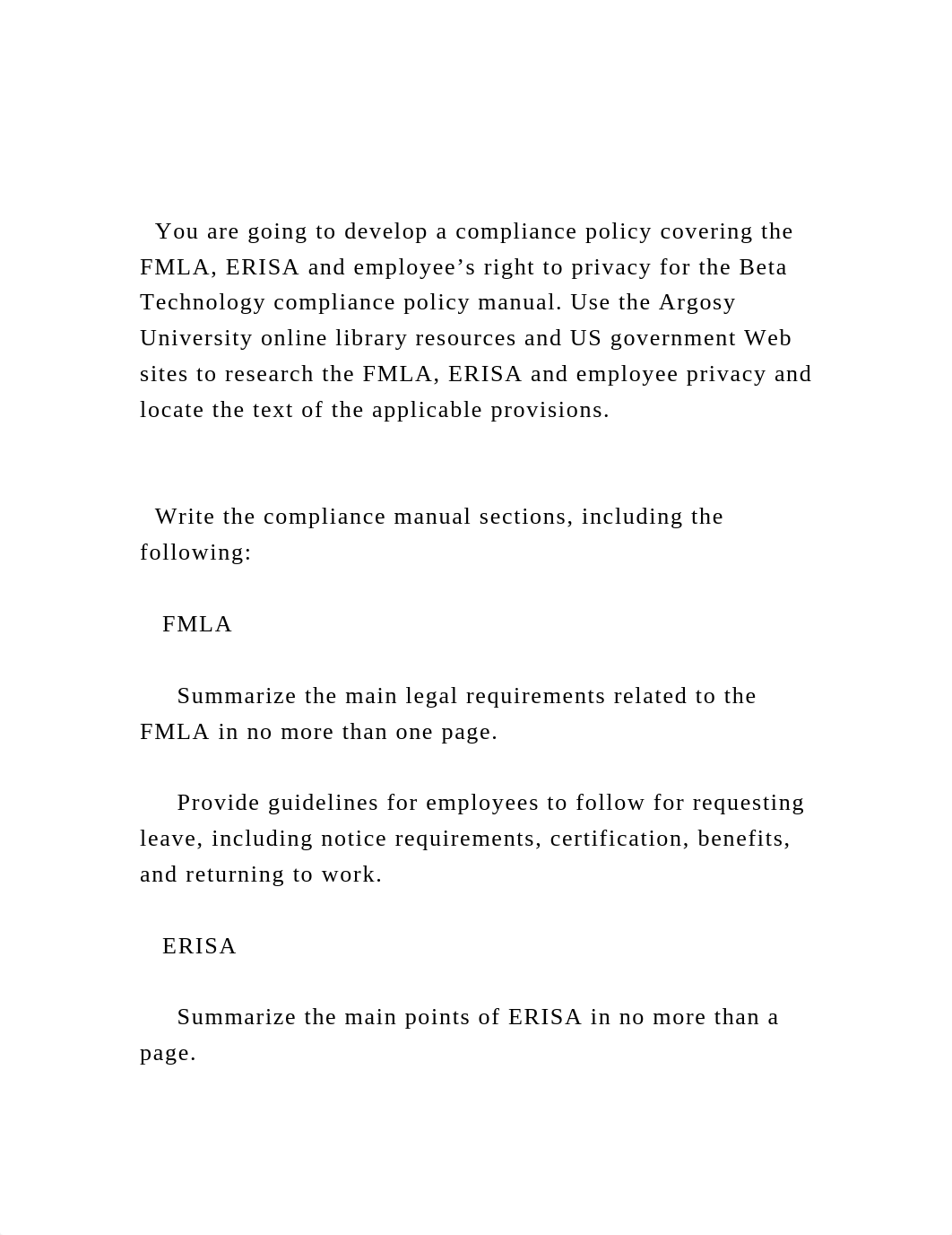 You are going to develop a compliance policy covering the FMLA,.docx_d9g0kvi84vp_page3