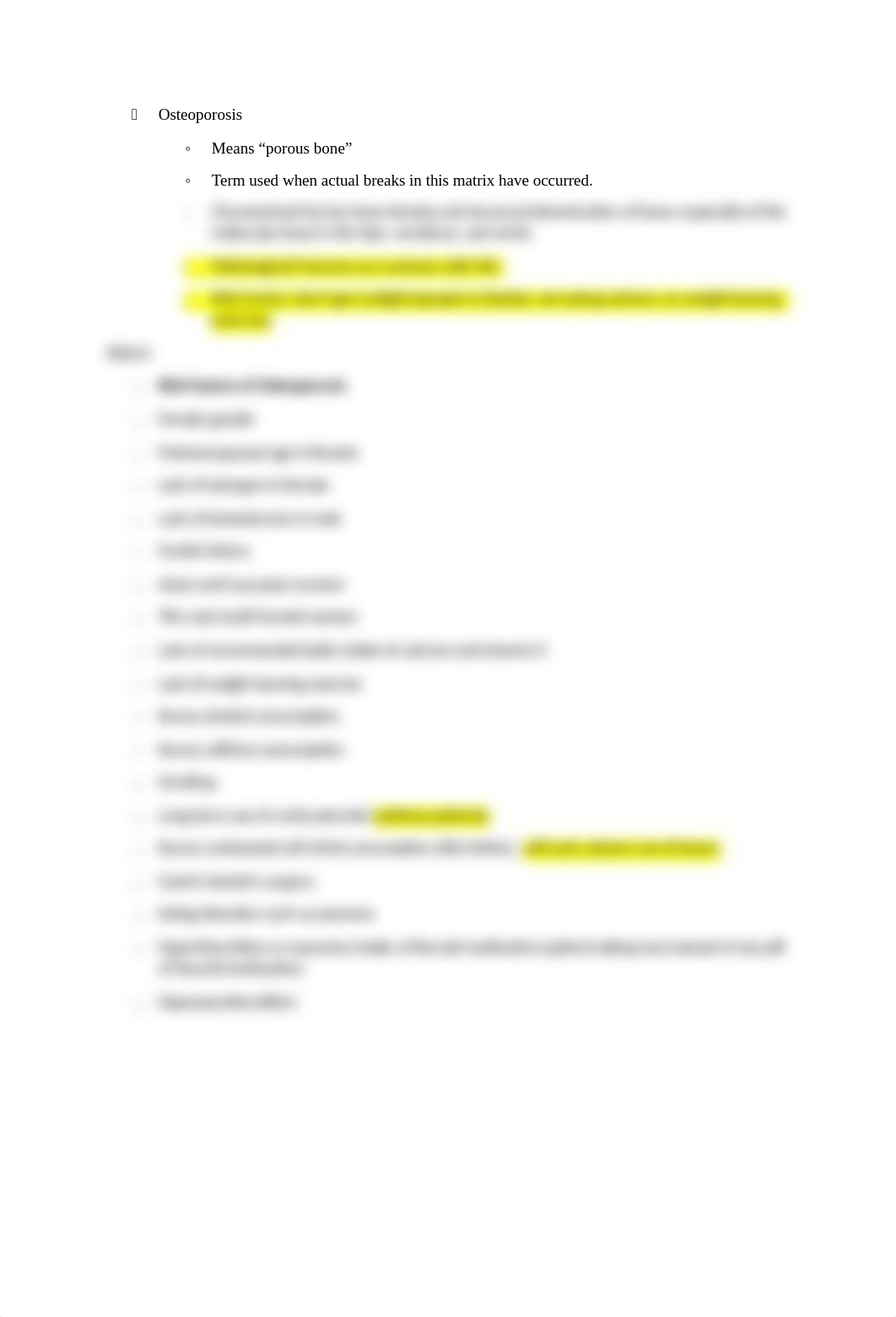 Patho Degenerative Disorders of the Musculoskeletal System Prep Sheet.docx_d9gxa4duny6_page2