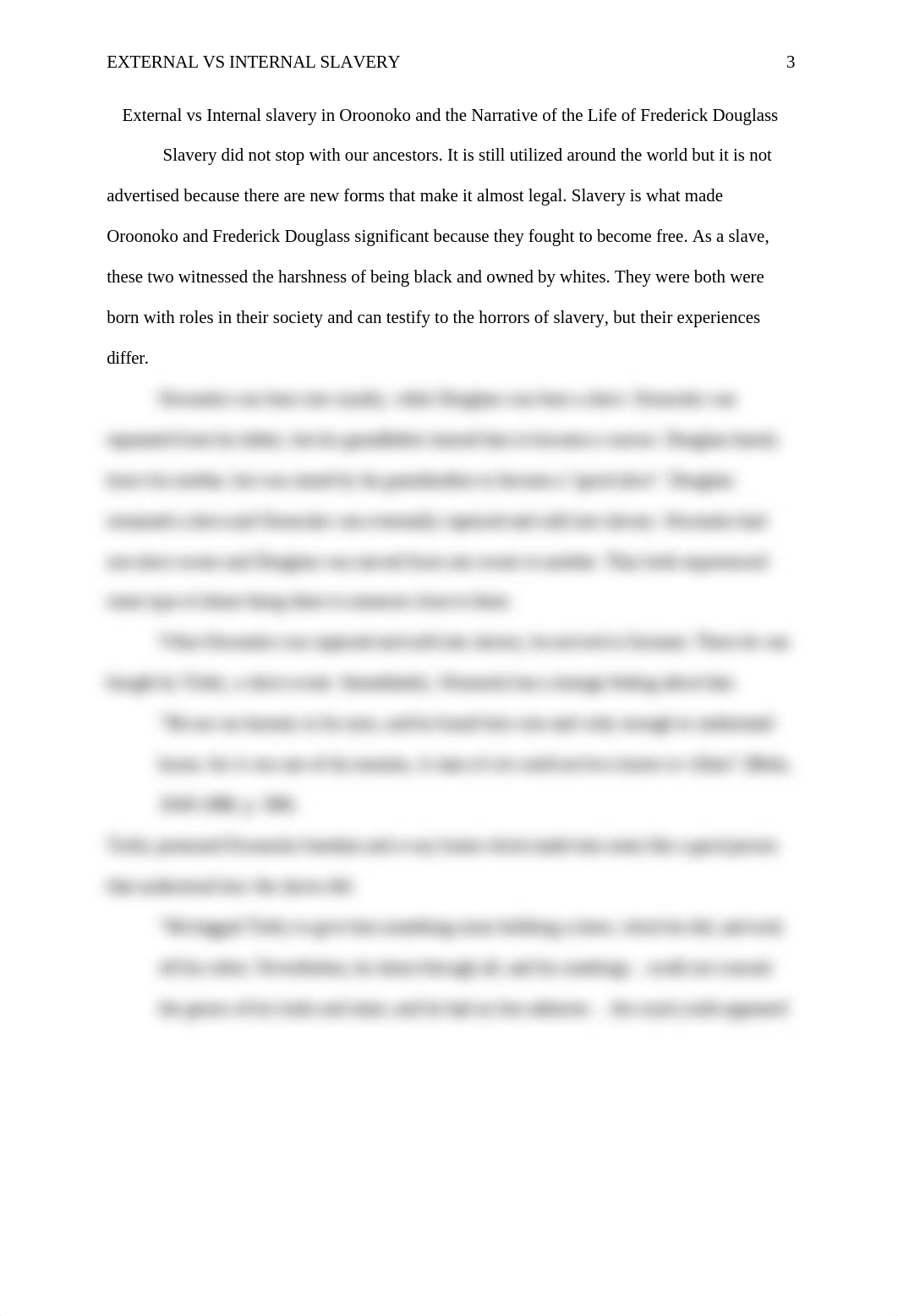 External vs Internal slavery in Oroonoko and the Narrative of the Life of Frederick Douglass.docx_d9h4ze6a0s8_page3