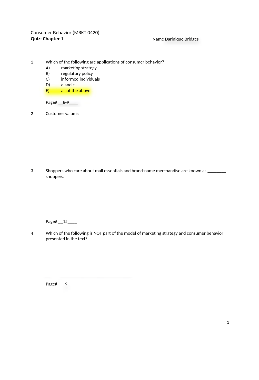 Consumer Behavior Quiz Chapt 1 DB.docx_d9harr4yi4v_page1