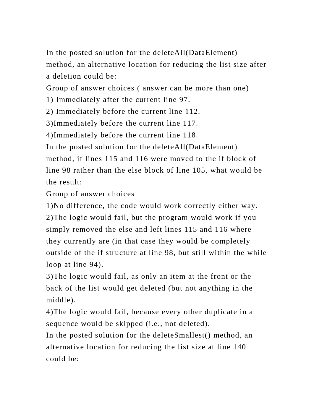 In the posted solution for the deleteAll(DataElement) method, an alt.docx_d9hf9tfiedd_page2