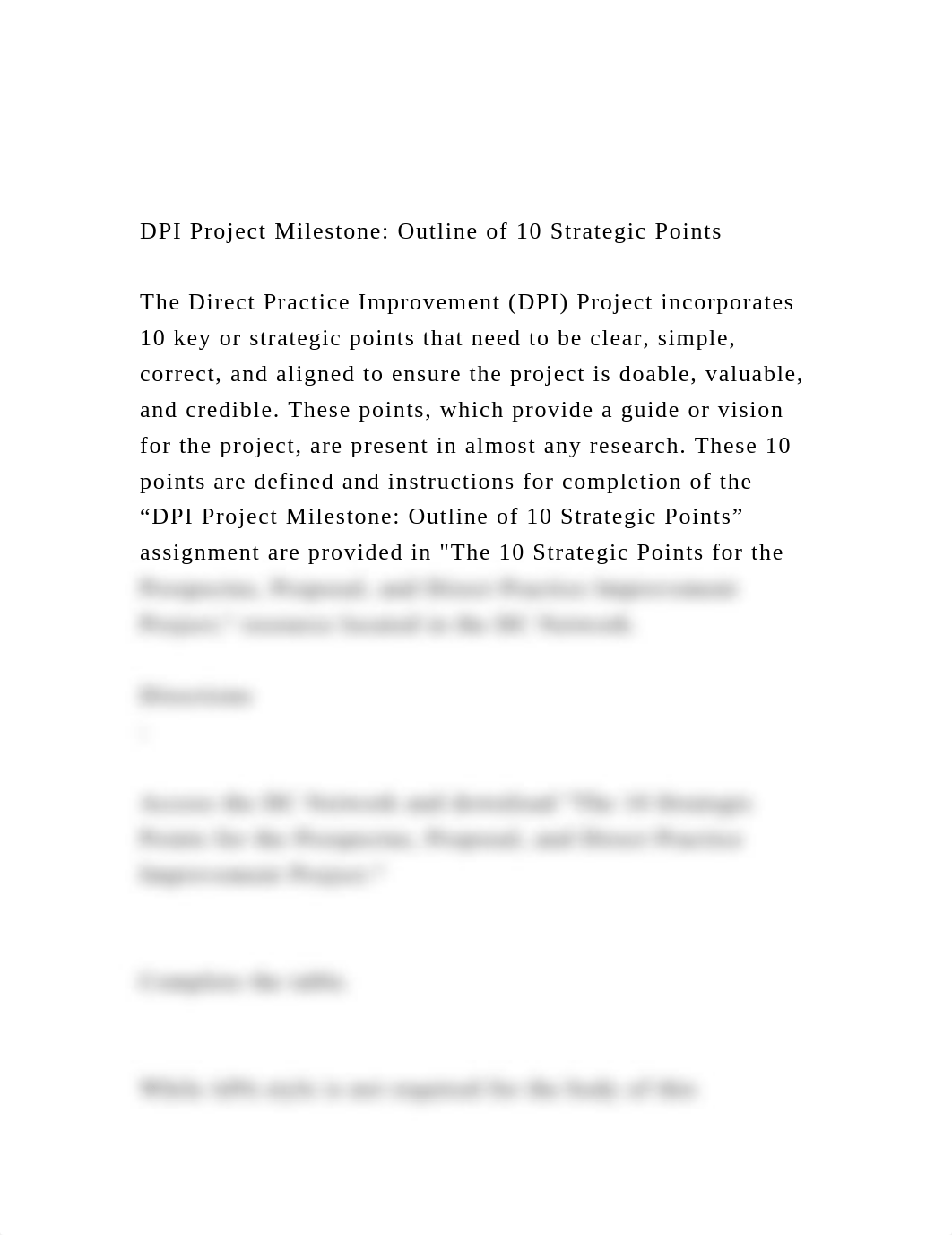 DPI Project Milestone Outline of 10 Strategic Points The Di.docx_d9hte0sq35j_page1