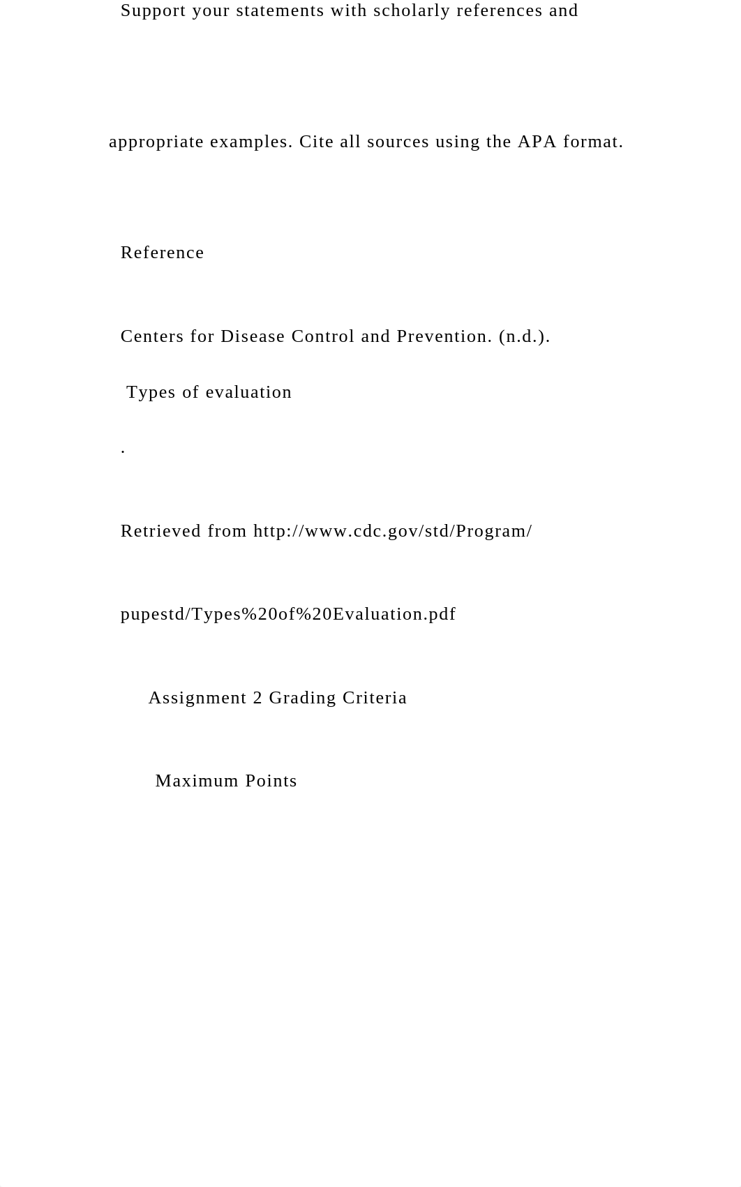 Evaluate the hypothetical program that you created     (see.docx_d9hwkqwir8e_page3