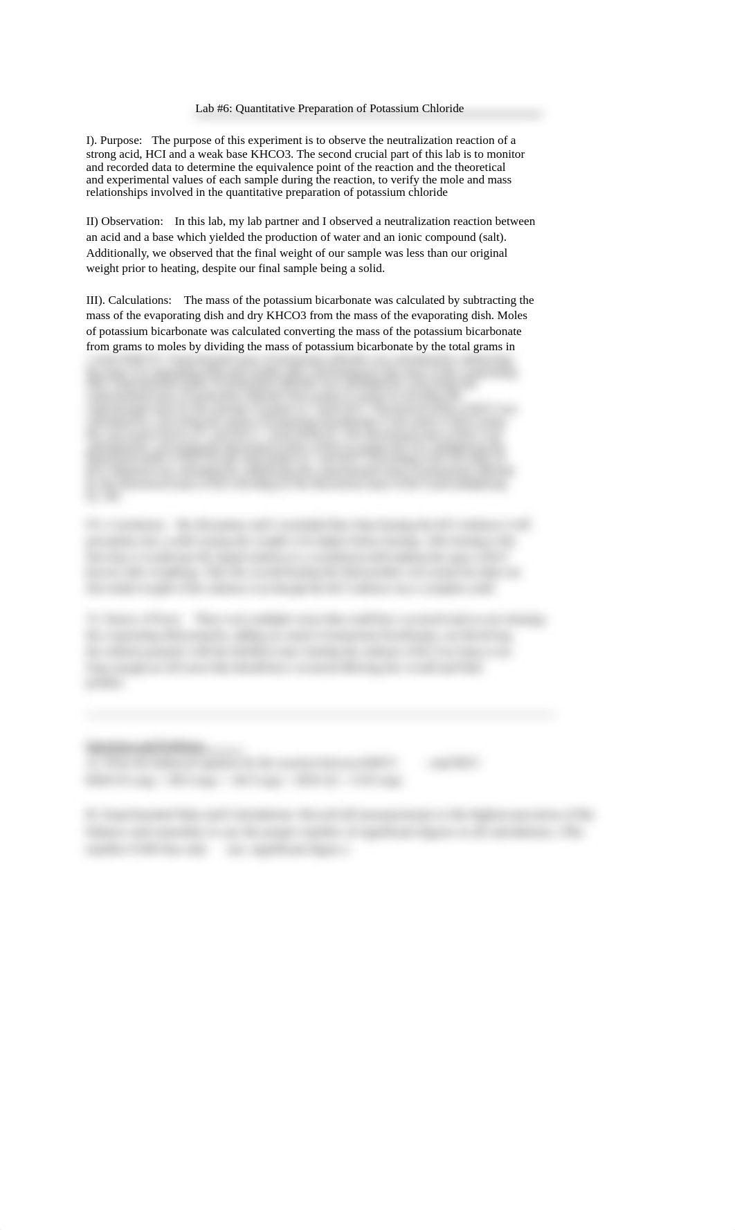 lab #6_ quantitative preparation of potassium chloride.pdf_d9i08anf73o_page1