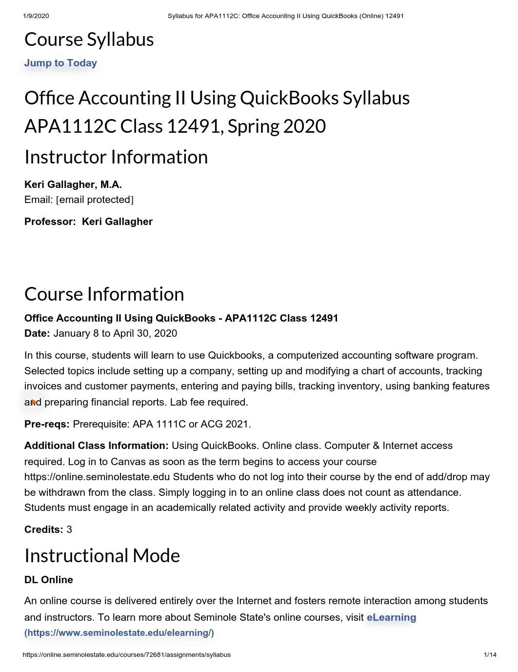 Syllabus for APA1112C_ Office Accounting II Using QuickBooks (Online) 12491.pdf_d9ib0prx2hb_page1