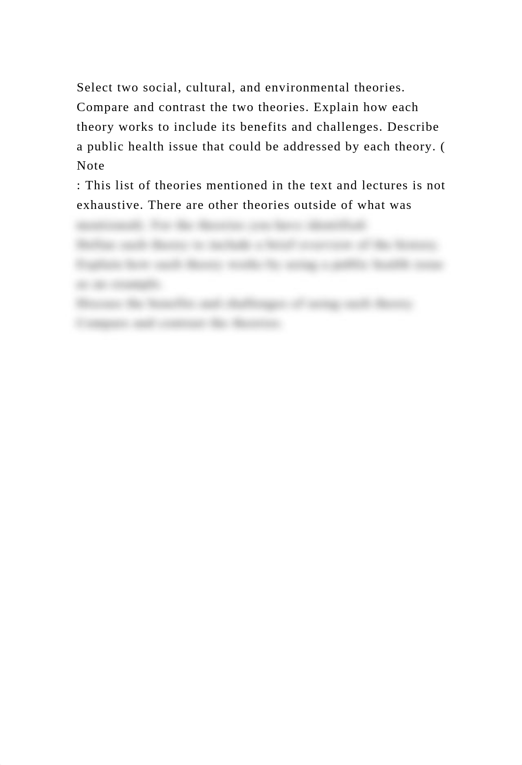 Select two social, cultural, and environmental theories. Compare and.docx_d9ibu980nab_page2