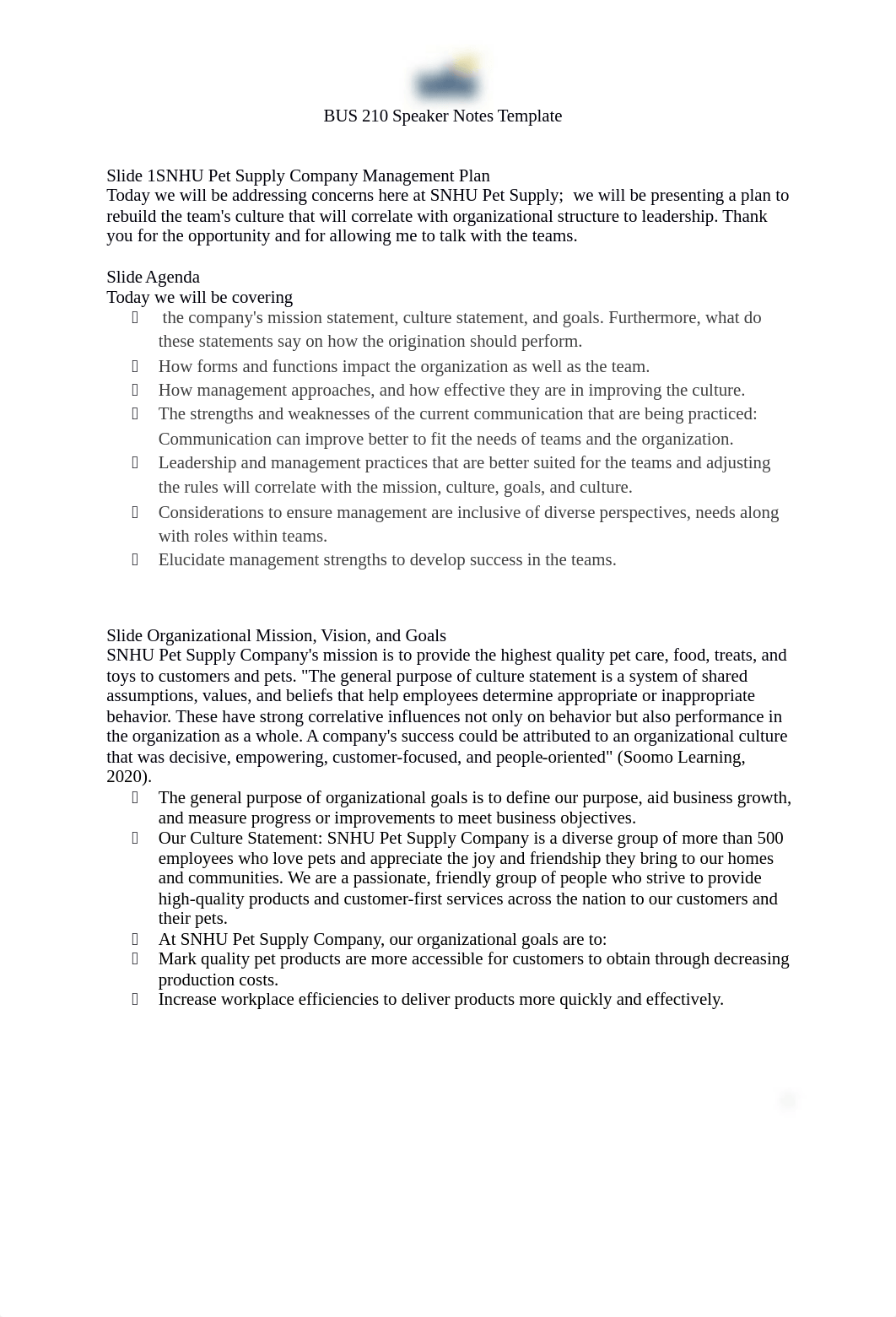 BUS 210 Project One Speaker Notes.docx_d9id9zeobls_page1