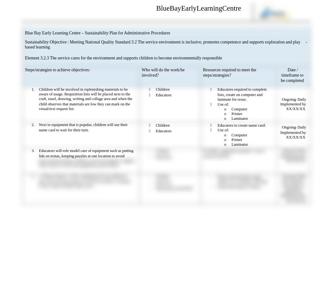 Blue Bay ELC_Sustainability Plan For Administrative Procedures (1).pdf_d9iekc0wuv1_page1