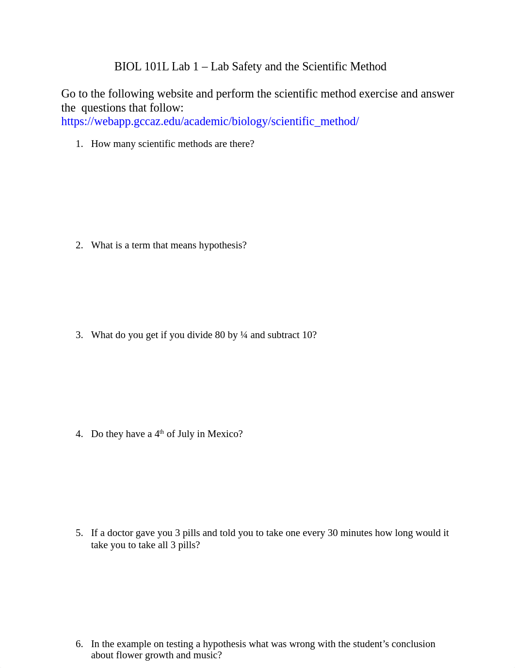 BIOL 101L Lab 1 - Lab Safety and the Scientific Method.docx_d9ifbx42i8j_page1