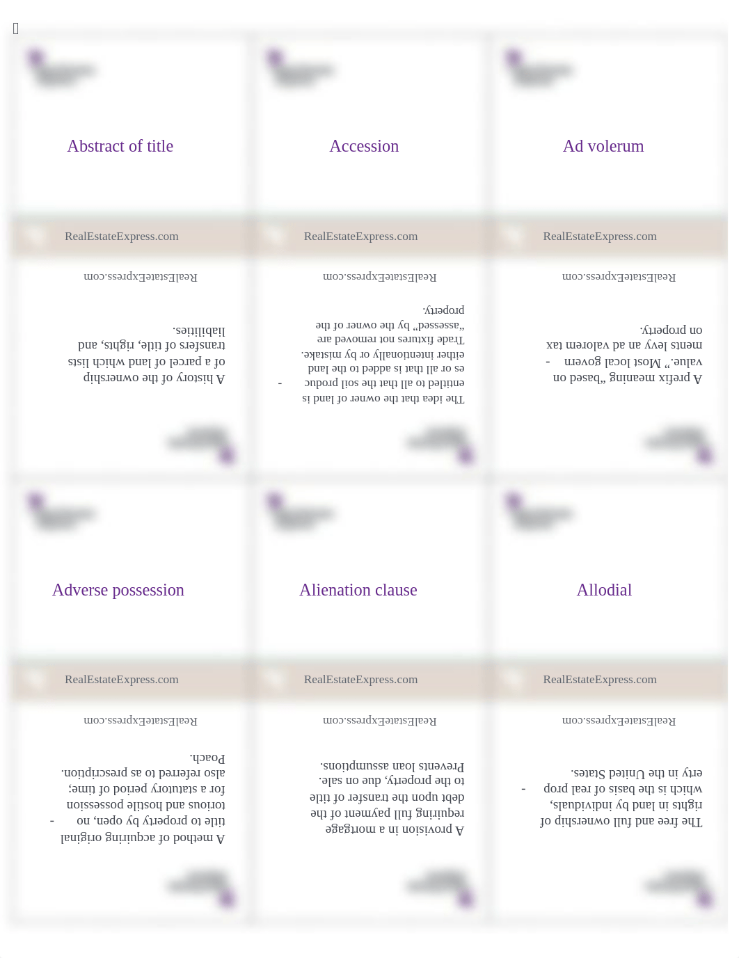 Real Estate Express Flashcards.pdf_d9igk04qg6g_page1