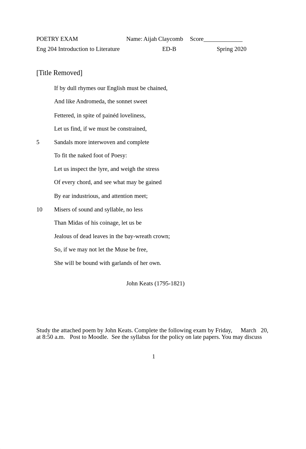 On the Sonnet Poetry Exam Sp 2020.doc_d9ik8tepriw_page1