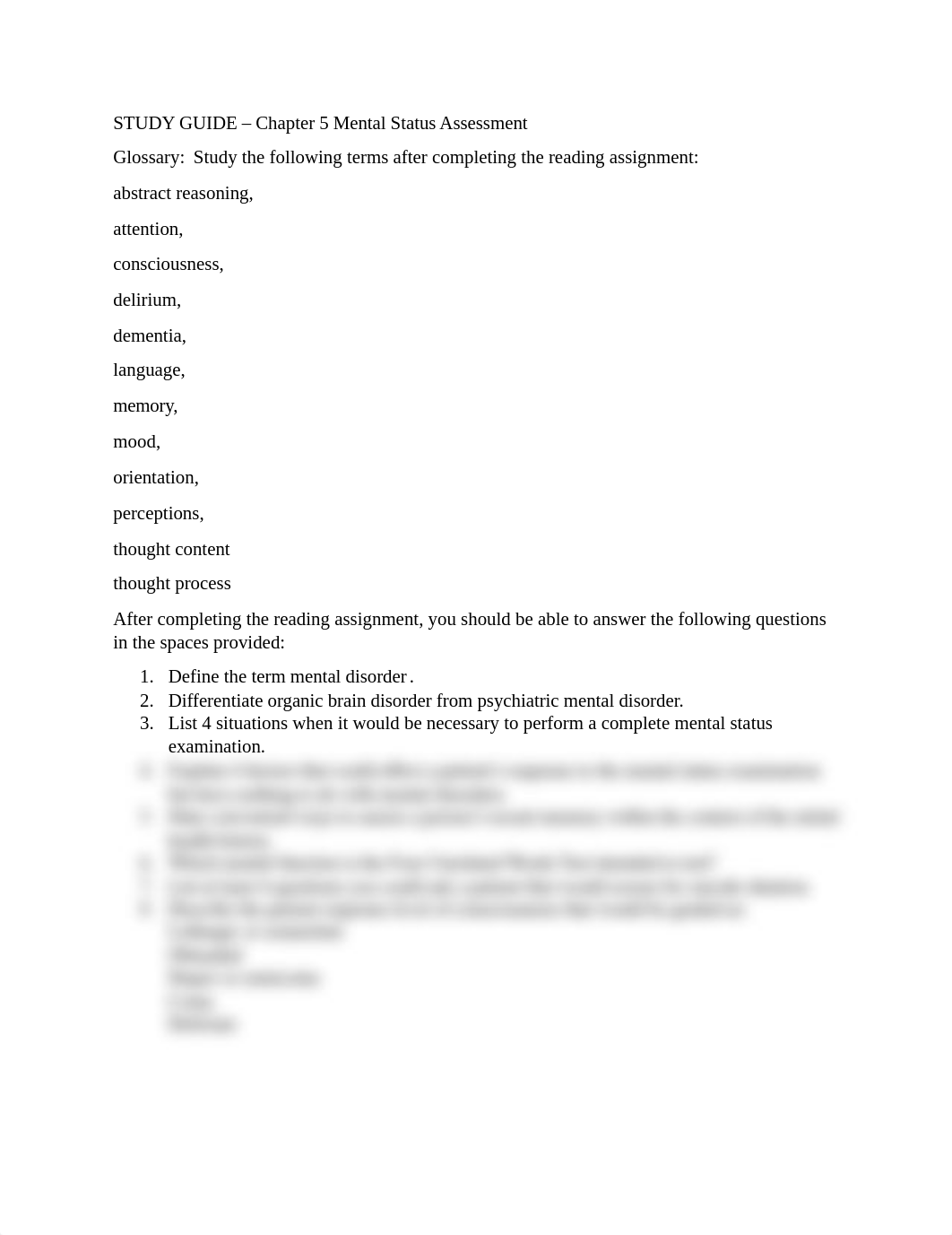 STUDY GUIDE - Chapter 5 Mental Status Assessment.doc_d9io9tu9wih_page1