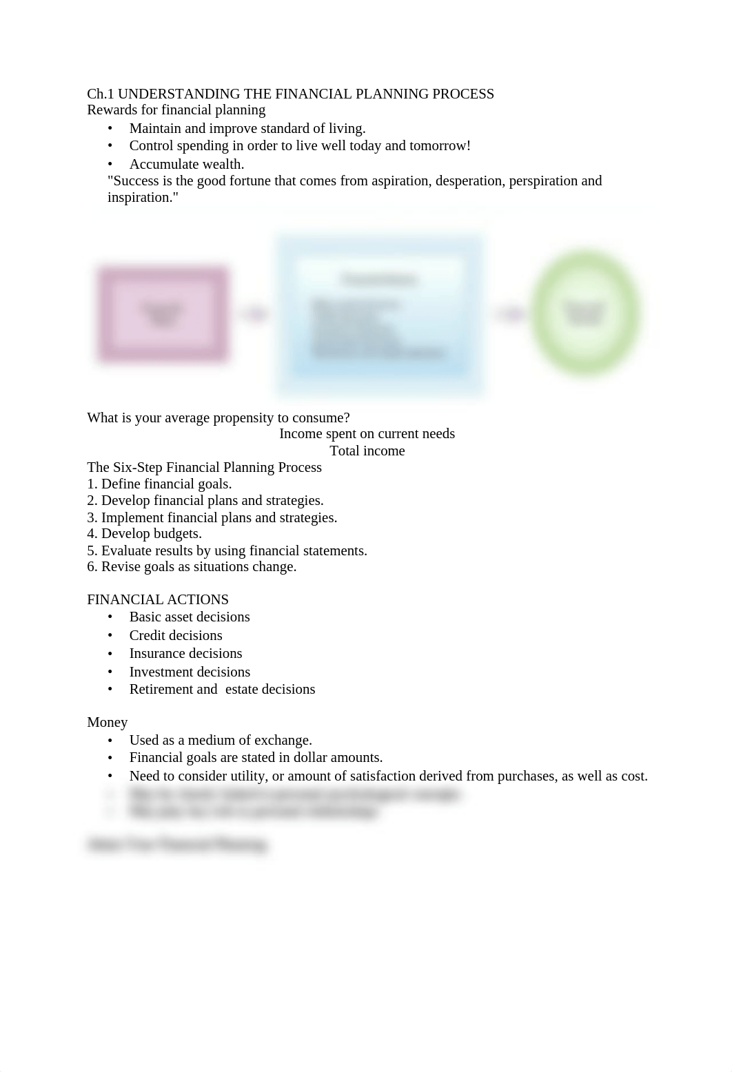 Ch. 1 notes Text UNDERSTANDING THE FINANCIAL PLANNING PROCESS_d9ivejorbqe_page1