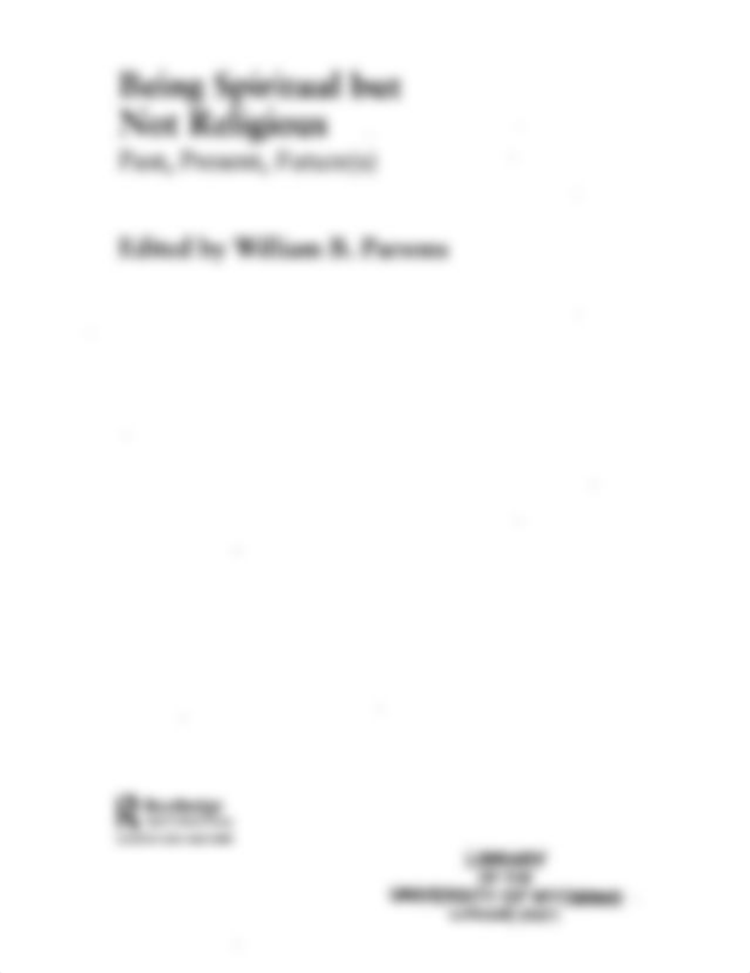 Robert C. Fuller, William B. Parsons _ Spiritual but Not Religious - A Brief Introduction.pdf_d9j29uheeu4_page1