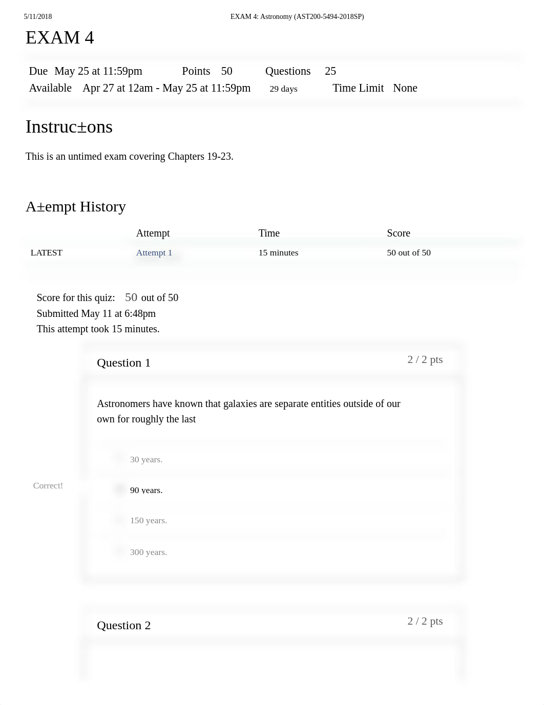 EXAM 4_ Astronomy (AST200-5494-2018SP).pdf_d9j47a40gmm_page1