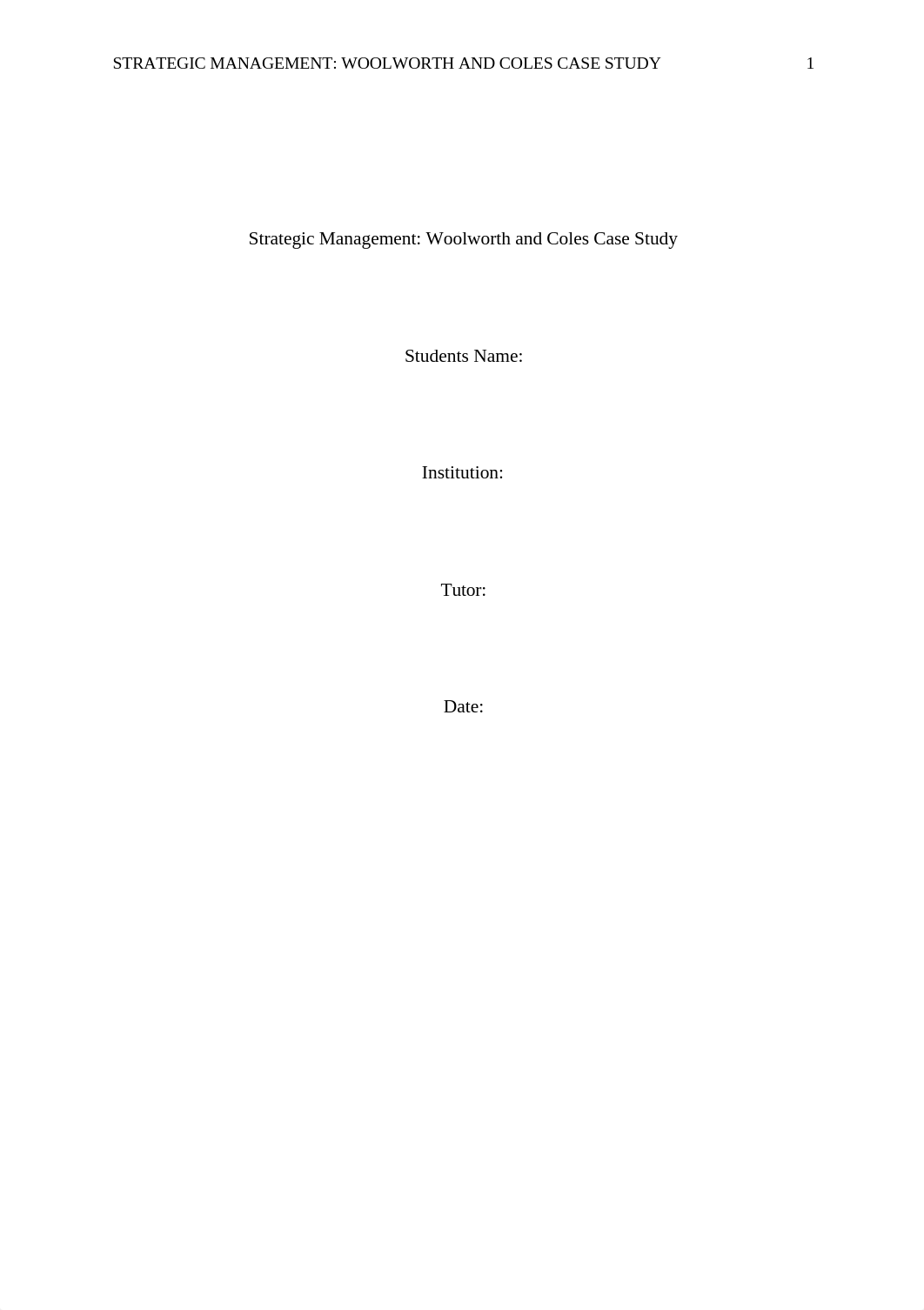 Strategic Management Woolworth and Coles Case Study_d9jlo6y2wi8_page1