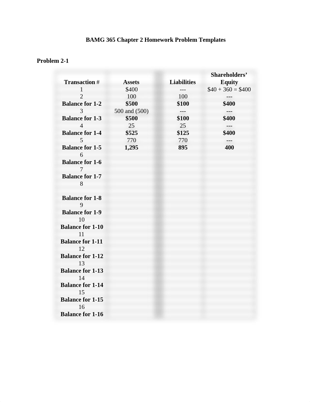 BAMG 365 Chapter 2 Homework Problem Templates_d9k2andwwvj_page1