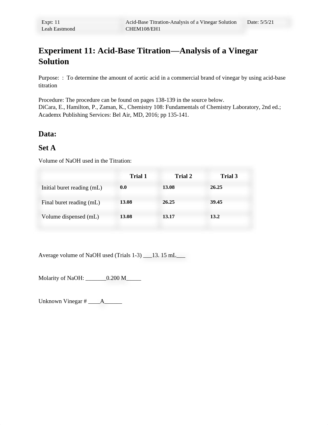 CHEM 108 Expt 11 Informal.pdf_d9k8mks0ize_page1