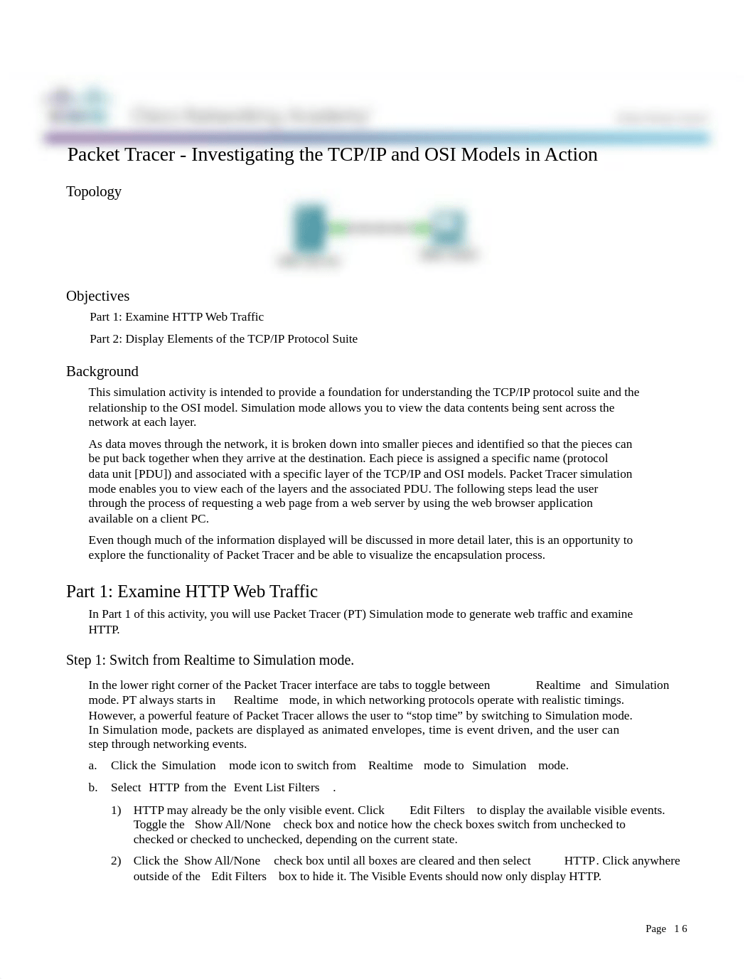 3.2.4.6 Packet Tracer - Investigating the TCP-IP and OSI Models in Action.docx_d9k9eqh1eke_page1