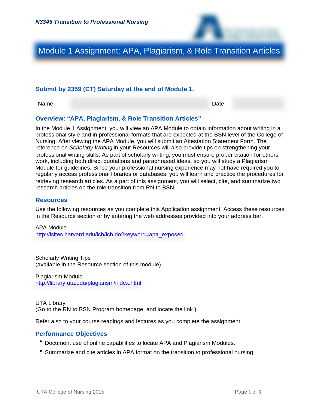 APA, Plagarisim and Role transition articles.doc_d9kh8yvfw04_page1