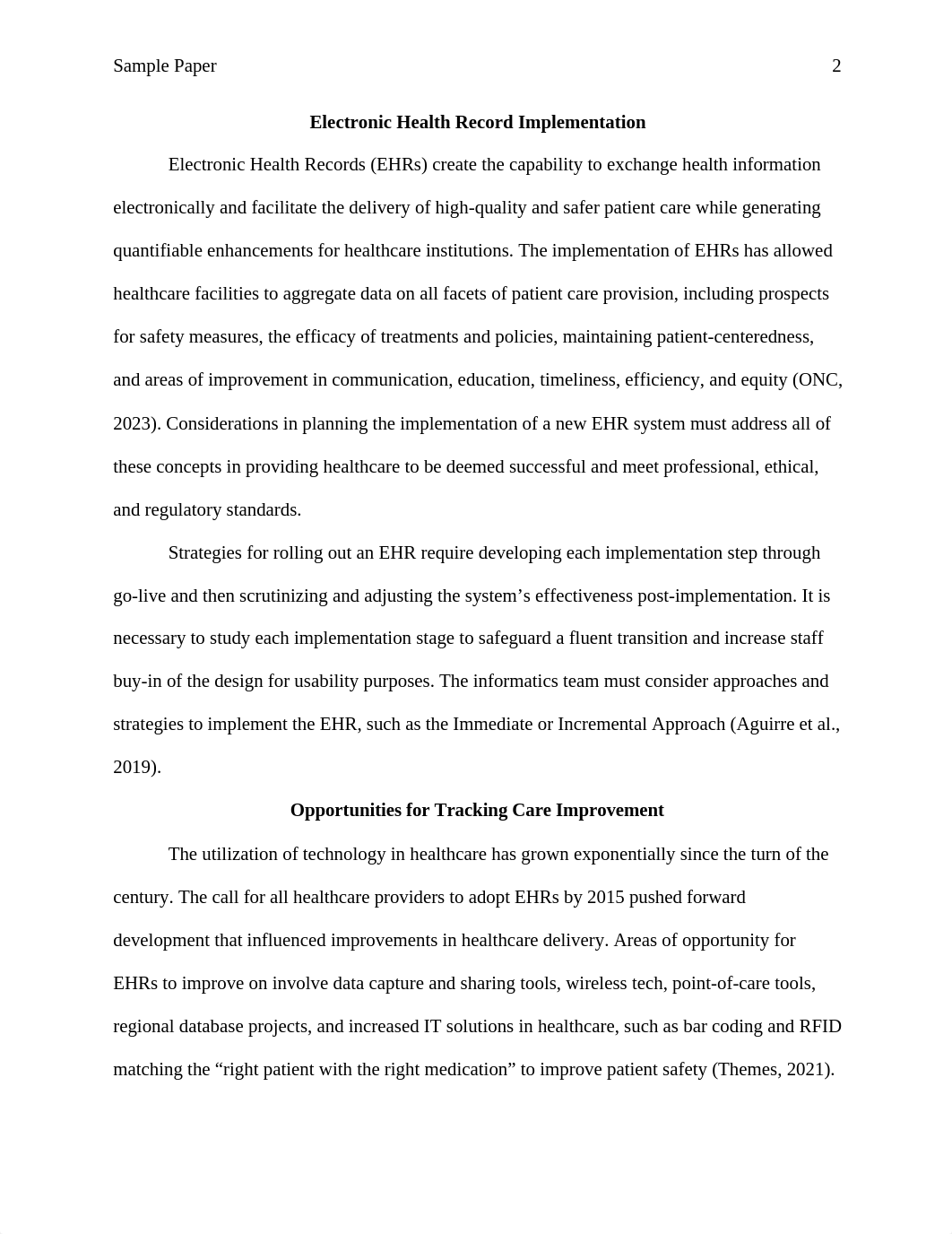 NUR 514_Electronic Health Record Implementation Paper Benchmark.docx_d9kjvq31534_page2