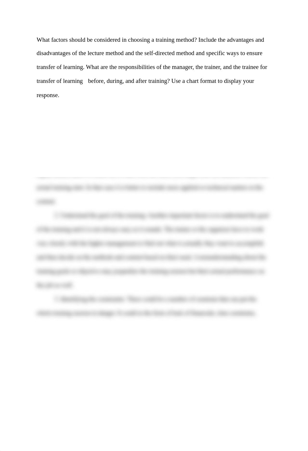 What factors should be considered in choosing a training method.doc_d9km9r51qkb_page1