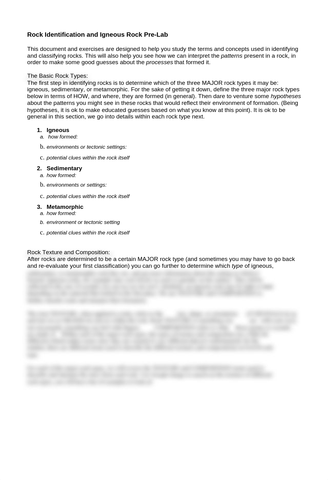 Igneous Rocks  PRE- LAB_d9kweurhp48_page1